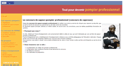 Desktop Screenshot of concours-pompier.fr